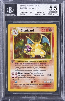 1999 Pokemon Spanish First Edition Holographic Cards Collection (11) Including Mewtwo, Gyarados, Dragonite & Charizard - BGS EX+ 5.5